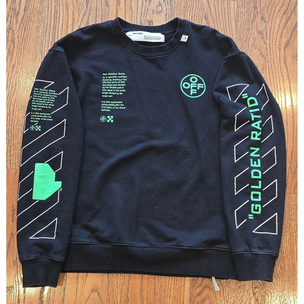 Off-White Arch Shapes Incompiuto Golden Ratio Crewneck Sweatshirt